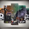 The Nightmare Before Christmas Jack Skellington 09 - Halloween Movie 5 Panel Canvas Art Wall Decor