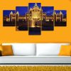 The Shine Of Architecture - Abstract 5 Panel Canvas Art Wall Decor