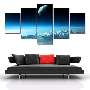 The Universe Of Star War - Movie 5 Panel Canvas Art Wall Decor