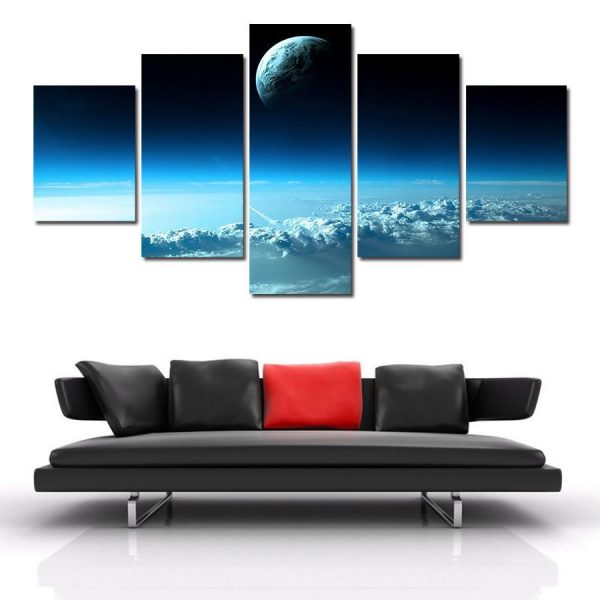 The Universe Of Star War - Movie 5 Panel Canvas Art Wall Decor