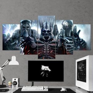 The Witcher Wild Hunt Generals 05 - Gaming 5 Panel Canvas Art Wall Decor