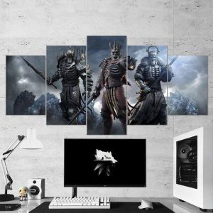 The Witcher Wild Hunt Generals 09 - Gaming 5 Panel Canvas Art Wall Decor