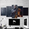 The Witcher Wild Hunt Geralt Of Rivia 06 - Gaming 5 Panel Canvas Art Wall Decor