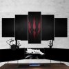 The Witcher Wild Hunt Logo 04 - Gaming 5 Panel Canvas Art Wall Decor