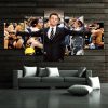 The Wolf Of Wall Street - Movie 5 Panel Canvas Art Wall Decor-CV