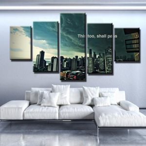 This Too Shall Pass - Nature 5 Panel Canvas Art Wall Decor