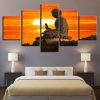 Tian Tan Buddha Statue Hong Kong - Religion 5 Panel Canvas Art Wall Decor