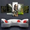 Tiger 70 - Animal 5 Panel Canvas Art Wall Decor