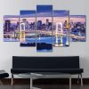 Tokyo Bay Of Japan - Nature 5 Panel Canvas Art Wall Decor