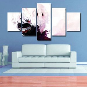 Tokyo Ghoul 04 - Anime 5 Panel Canvas Art Wall Decor