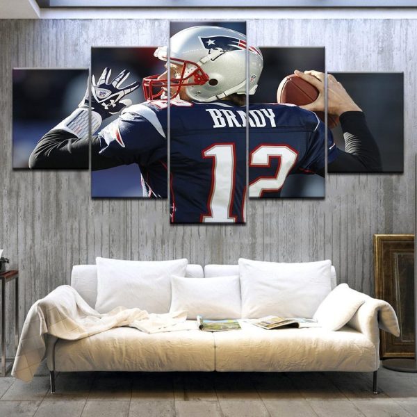 Tom Brady 2 Sport - 5 Panel Canvas Art Wall Decor