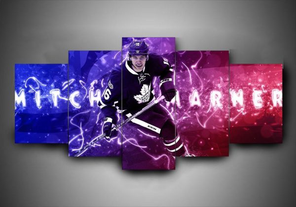 Toronto Maple Leafs - Mitch Marner - Sport 5 Panel Canvas Art Wall Decor