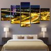 Tower Building 3 - Nature 5 Panel Canvas Art Wall Decor