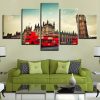 Tower Building 4 - Nature 5 Panel Canvas Art Wall Decor