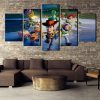 Toy Story Characters Cartoon - 5 Panel Canvas Art Wall Decor