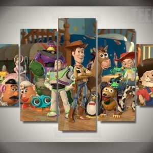 Toy Story Room Cartoon - 5 Panel Canvas Art Wall Decor