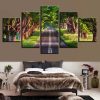 Tree 23 - Nature 5 Panel Canvas Art Wall Decor