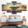 Tree 50 - Nature 5 Panel Canvas Art Wall Decor