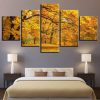 Tree Mountains Forests 5 - Nature 5 Panel Canvas Art Wall Decor