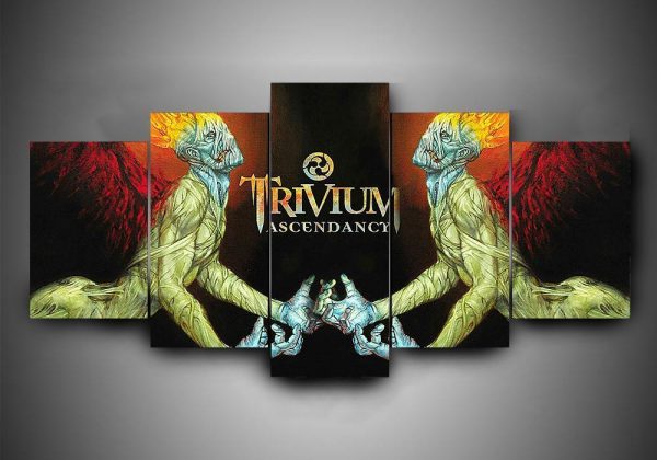 Trivium 2 - Music 5 Panel Canvas Art Wall Decor