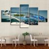 Tropical Island Reef In A Bottle - Nature 5 Panel Canvas Art Wall Decor