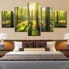 Tropical Rain Forest 1 - Nature 5 Panel Canvas Art Wall Decor