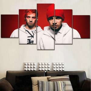 Twenty One Pilots 11 Celebrity - 5 Panel Canvas Art Wall Decor