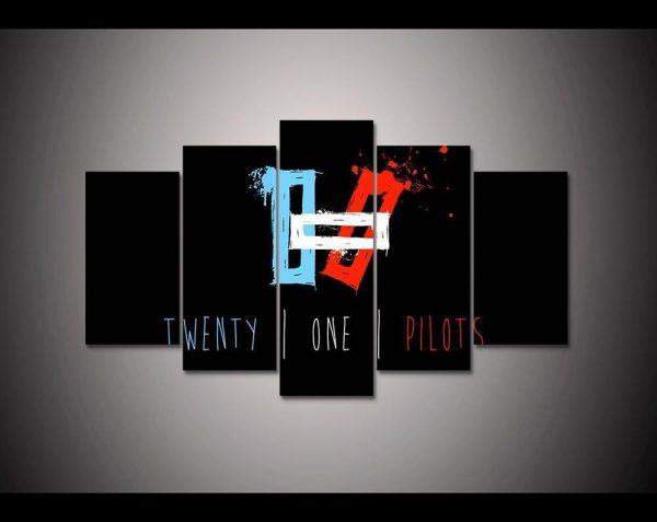 Twenty One Pilots 12 Celebrity - 5 Panel Canvas Art Wall Decor