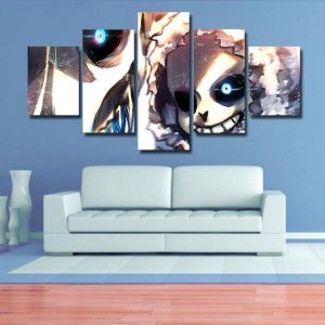 Undertale 01 - Gaming 5 Panel Canvas Art Wall Decor