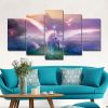 Unicorn Painting Un-011 Animal - 5 Panel Canvas Art Wall Decor