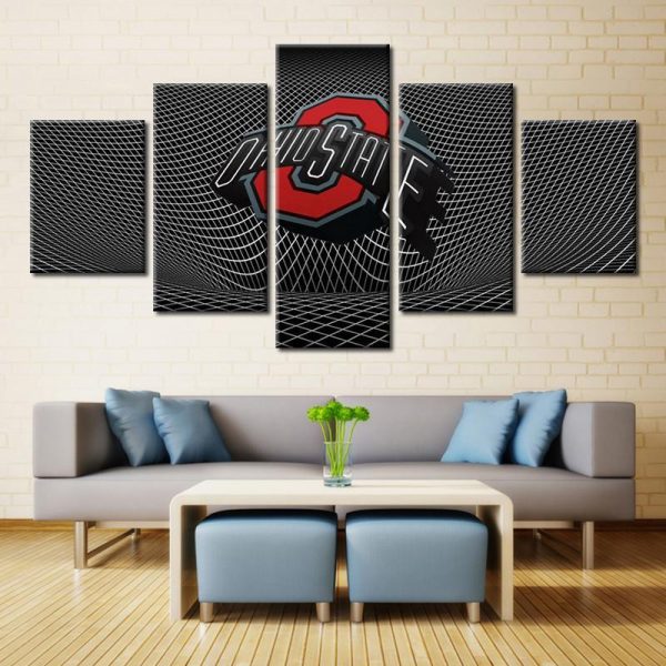 United States Ohio State College Football - Sport 5 Panel Canvas Art Wall Decor