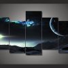 Universe And Planet - Nature 5 Panel Canvas Art Wall Decor