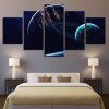 Universe Planets 1 - Space 5 Panel Canvas Art Wall Decor