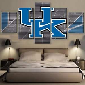 University Of Kentucky Football Team - Sport 5 Panel Canvas Art Wall Decor-CV