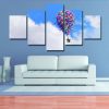 Up Sky - Abstract 5 Panel Canvas Art Wall Decor