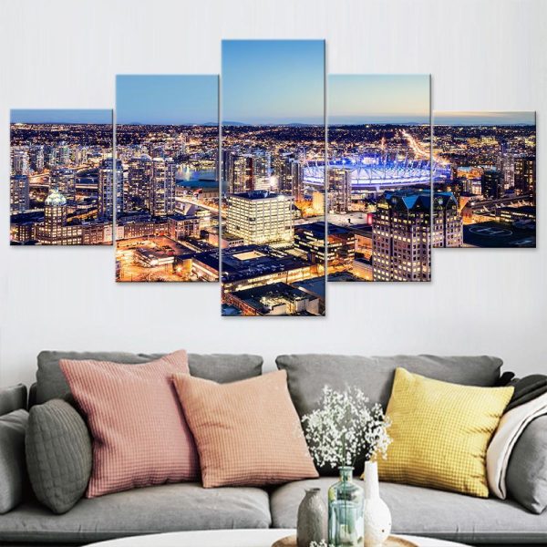 Vancouver - Nature 5 Panel Canvas Art Wall Decor