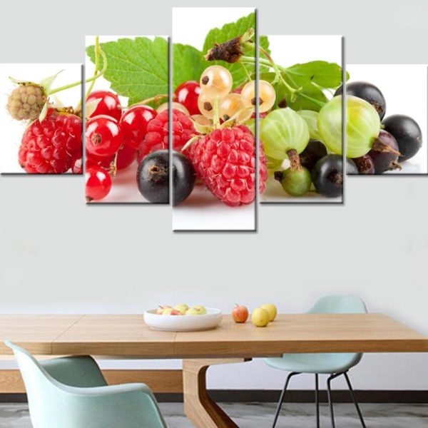 Vegetable 13 - Kitchen 5 Panel Canvas Art Wall Decor