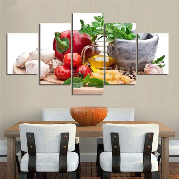 Vegetable 16 - Kitchen 5 Panel Canvas Art Wall Decor