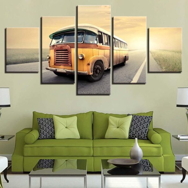 Vehicle - Automative 5 Panel Canvas Art Wall Decor