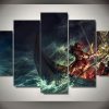 Vikings 7 - Movie 5 Panel Canvas Art Wall Decor