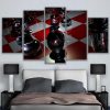 Vintage Reflective Chess Game Modern - Gaming 5 Panel Canvas Art Wall Decor