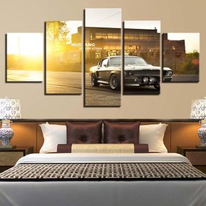 Vintage Retro Car 2 - Automative 5 Panel Canvas Art Wall Decor