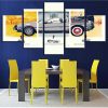 Vintage Vehicle 1 - Automative 5 Panel Canvas Art Wall Decor