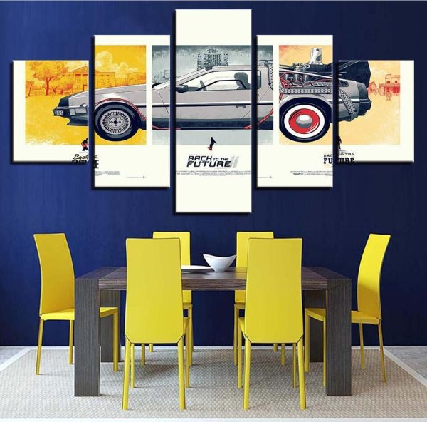 Vintage Vehicle 1 - Automative 5 Panel Canvas Art Wall Decor