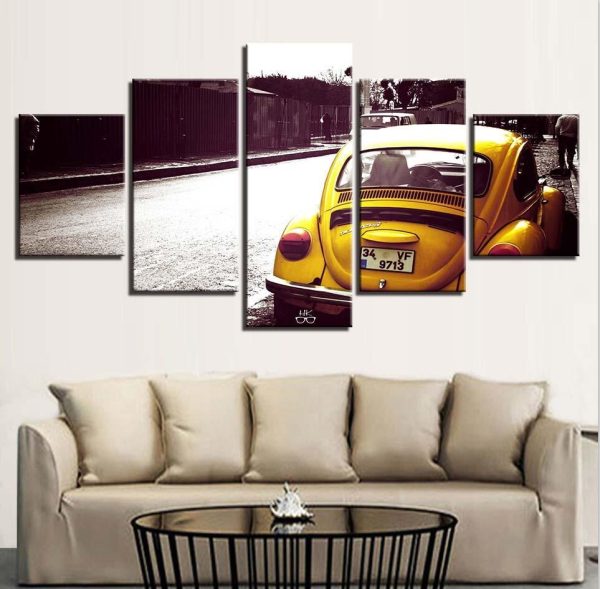 Vintage Vehicle 5 - Automative 5 Panel Canvas Art Wall Decor