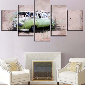 Vintage Vehicle 6 - Automative 5 Panel Canvas Art Wall Decor