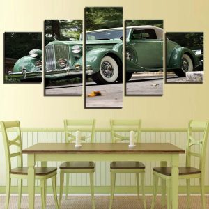 Vintage Vehicle - Automative 5 Panel Canvas Art Wall Decor