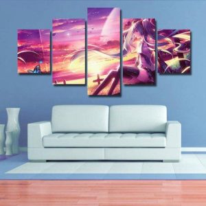 Vocaloid - Anime 5 Panel Canvas Art Wall Decor