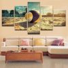 Volleyball Beach And Sand - Sport 5 Panel Canvas Art Wall Decor