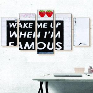 Wake Me Up - Abstract 5 Panel Canvas Art Wall Decor